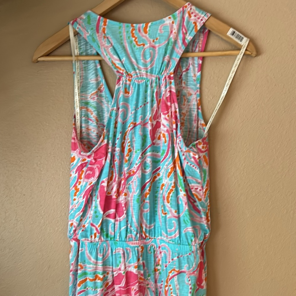 Holy Grail! Lilly Pulitzer Mills Racerback Maxi Dress Size SM Jellies Be Jammin - Picture 5 of 5